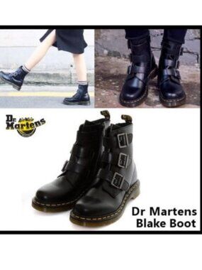 Dr. Martens | Blake Buttero Boot | Black | Size 8